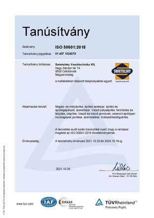 ISO 50001 HU energiairányítás