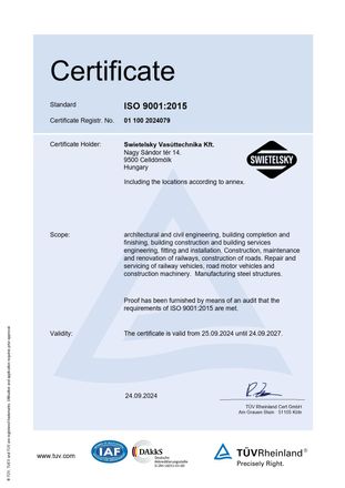 ISO 9001 EN minőségirányítás